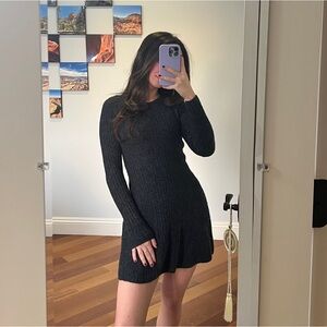 Navy Blue Sweater Dress